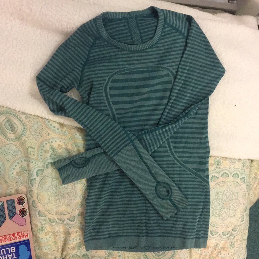Lulu lemon long sleeve swiftly tech teal